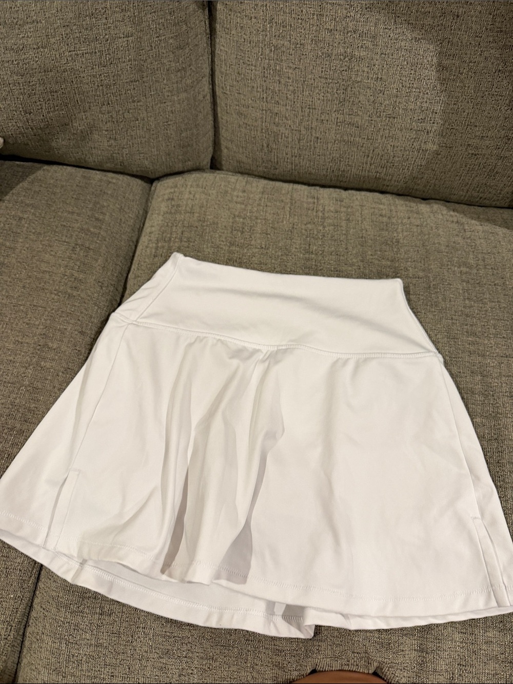 DSG White Athletic Skort with Subtle Logo